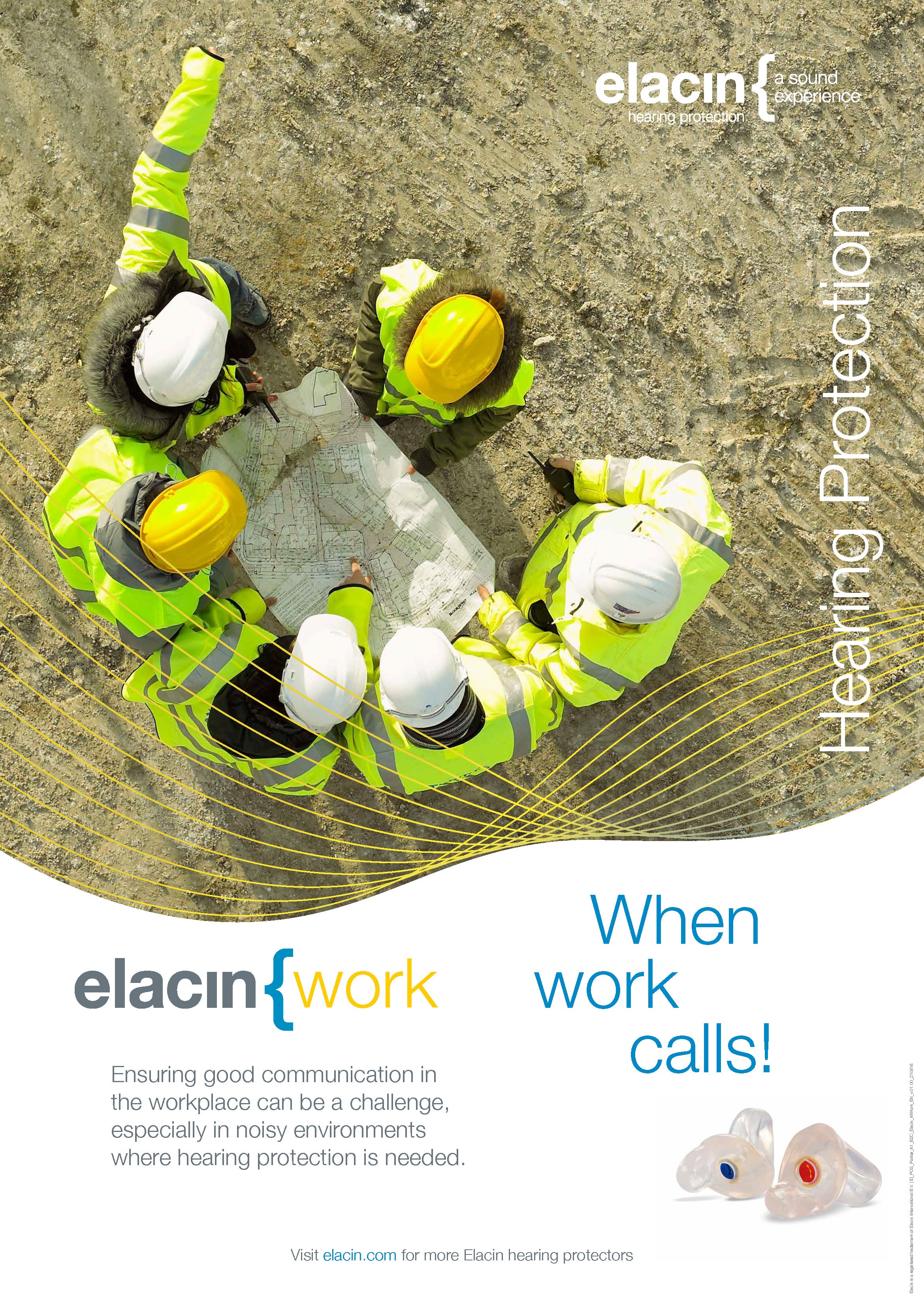 Elacin RC29 Earplugs for Industrial Use
