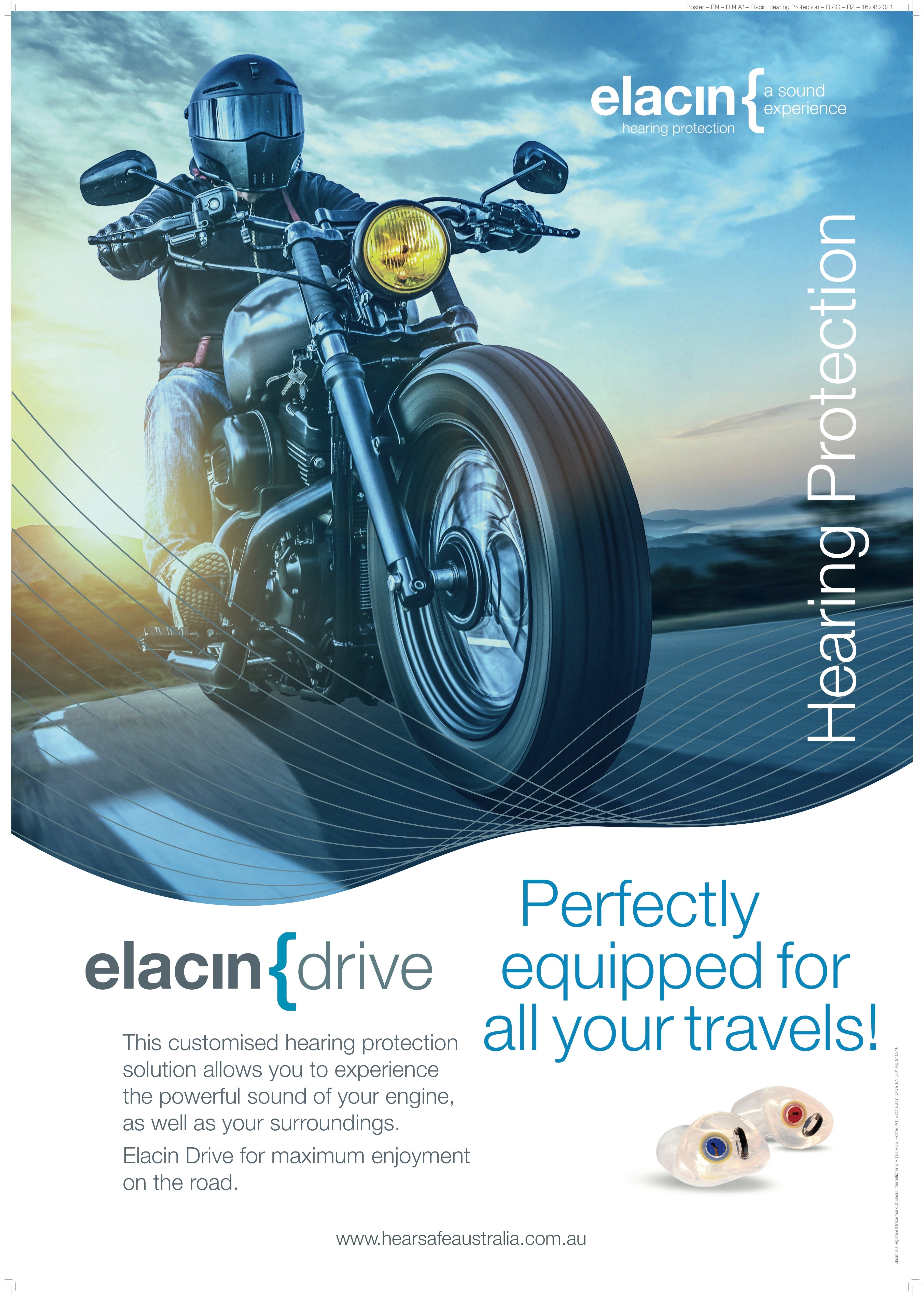 Elacin RC25 – Custom Motorcycle Earplugs