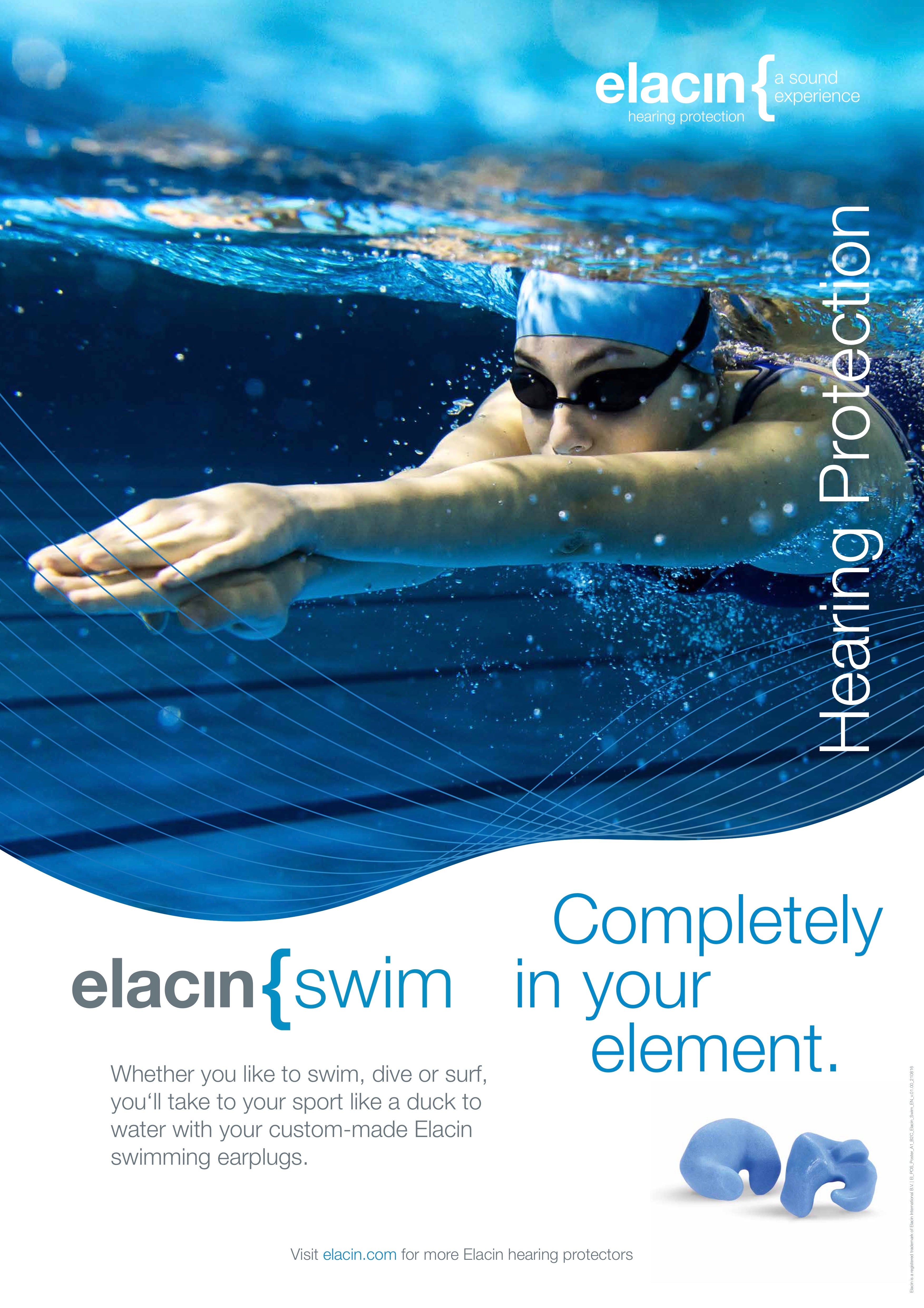 Elacin Swim – Custom Swim Earplugs